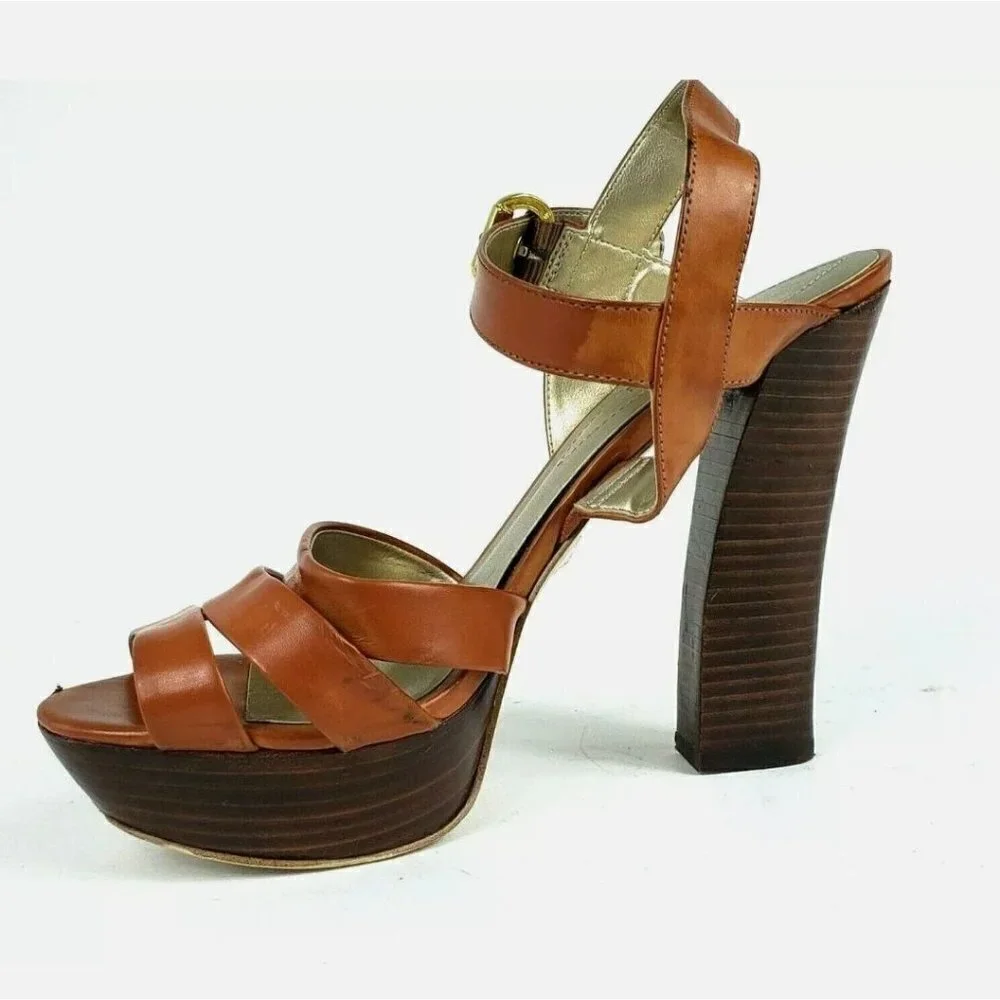 Guess Nichole Strappy Y2K Platform Sandal Size 9